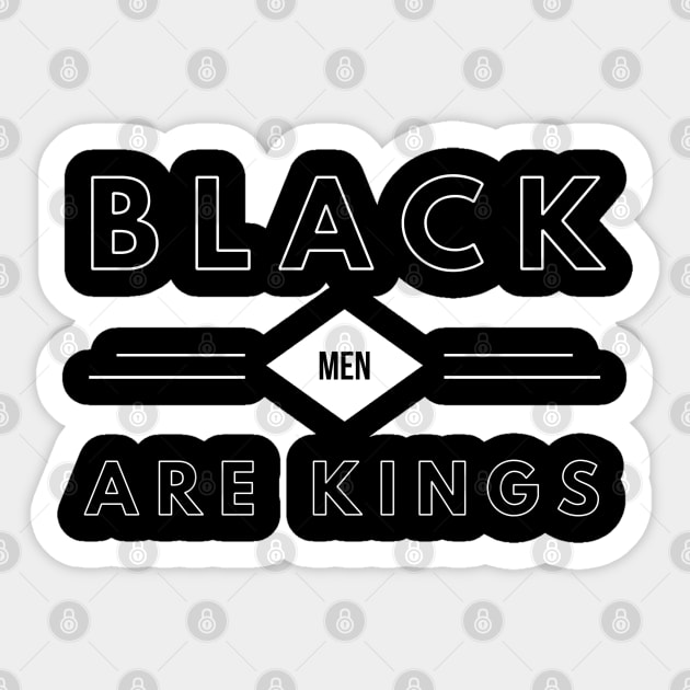 Black Men Are Kings | African American | Black Lives Sticker by UrbanLifeApparel
